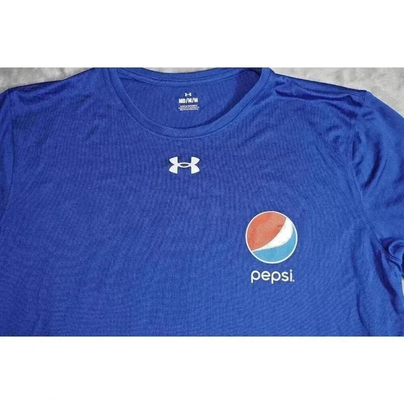 Pepsi Underarmour Short Sleeve Soft Polyester T Shirt Size M - Picture 4 of 13